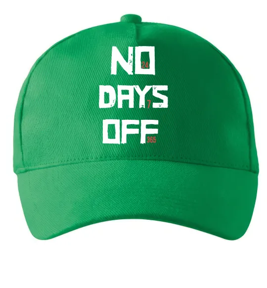 Кепка No days off Зеленый фото