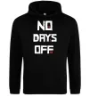 Мужская толстовка (худи) No days off Черный фото