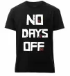 Чоловіча преміум футболка No days off Чорний фото
