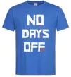Чоловіча футболка No days off Яскраво-синій фото