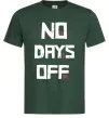 Чоловіча футболка No days off Темно-зелений фото
