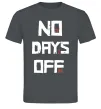 Чоловіча футболка No days off Графіт фото