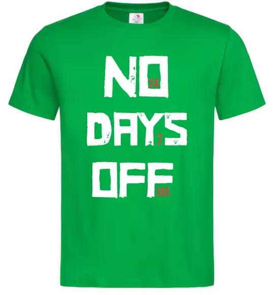 Чоловіча футболка No days off Зелений фото