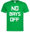 Чоловіча футболка No days off Зелений фото