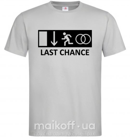 Мужская футболка LAST CHANCE Серый фото