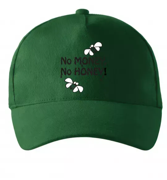 Кепка NO MONEY - NO HONEY Темно-зелений фото