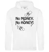 Жіноча толстовка (худі) NO MONEY - NO HONEY Білий фото