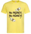 Мужская футболка NO MONEY - NO HONEY Лимонный фото