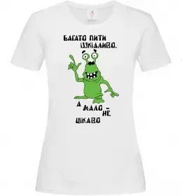 Женская футболка Malt Whiskey Белый фото Женская футболка Malt Whiskey Белый фото