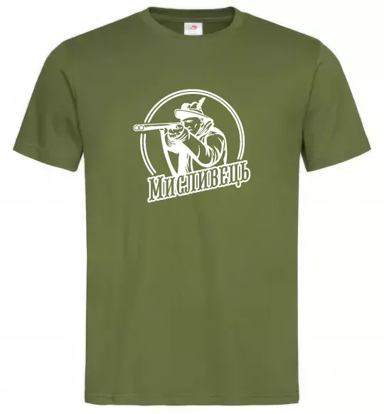 Чоловіча футболка Мисливець Оливковий фото