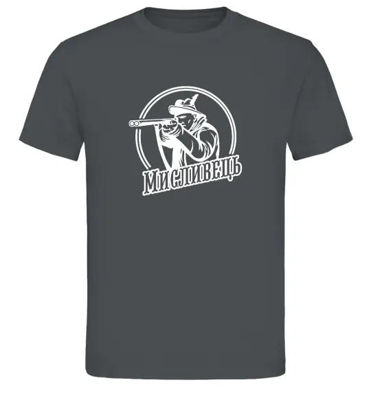 Чоловіча футболка Мисливець Графіт фото