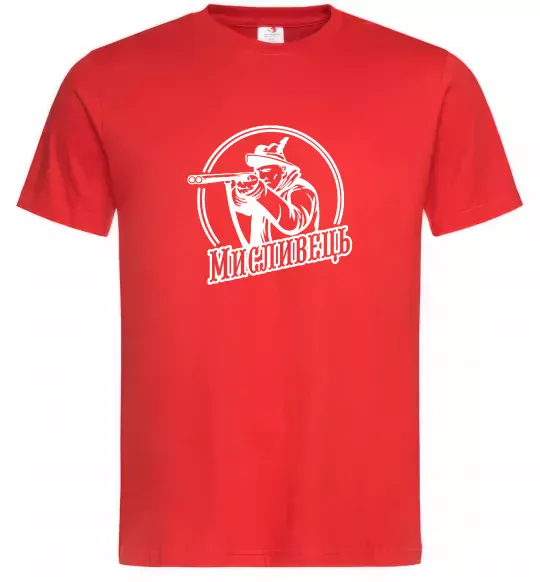 Чоловіча футболка Мисливець Червоний фото