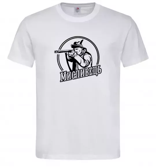 Чоловіча футболка Мисливець Білий фото
