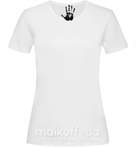 Жіноча футболка РУКА Білий фото