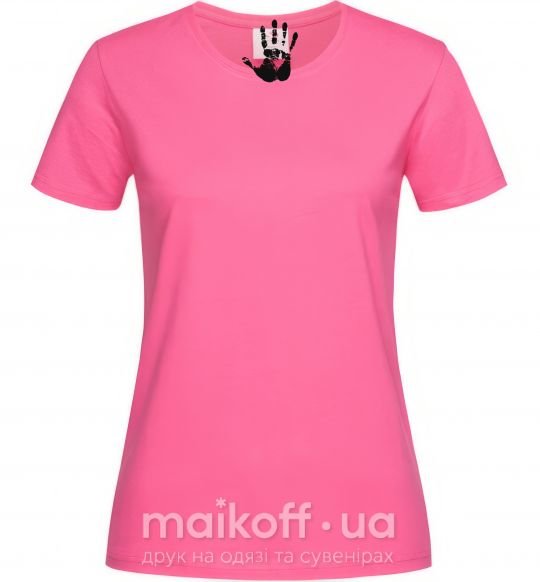 Жіноча футболка РУКА Яскраво-рожевий фото