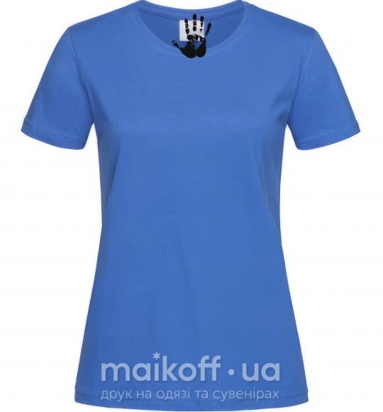 Жіноча футболка РУКА Яскраво-синій фото