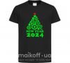 Дитяча футболка NEW YEAR TREE 2024 Чорний фото