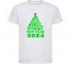Дитяча футболка NEW YEAR TREE 2024 Білий фото