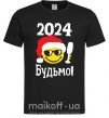 Чоловіча футболка 2024 Будьмо! Чорний фото