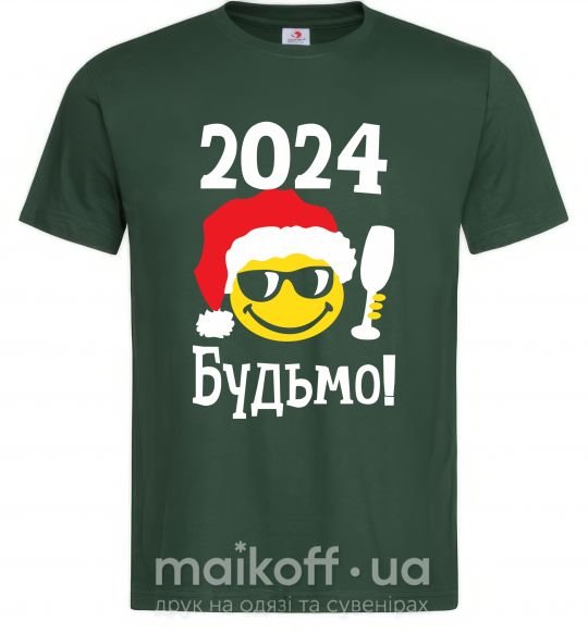 Чоловіча футболка 2024 Будьмо! Темно-зелений фото