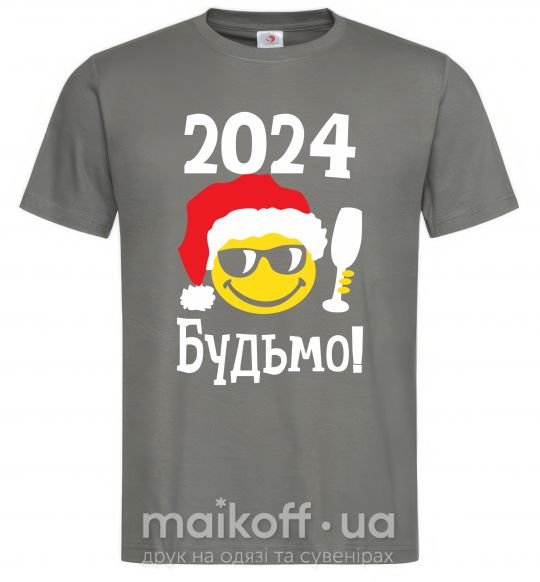 Чоловіча футболка 2024 Будьмо! Графіт фото