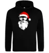 Чоловіча толстовка (худі) Санта хіпстер Чорний Чоловіча толстовка (худі) Санта хіпстер Чорний фото