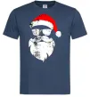 Мужская футболка Санта хіпстер Темно-синий фото