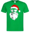 Мужская футболка Санта хіпстер Зеленый фото
