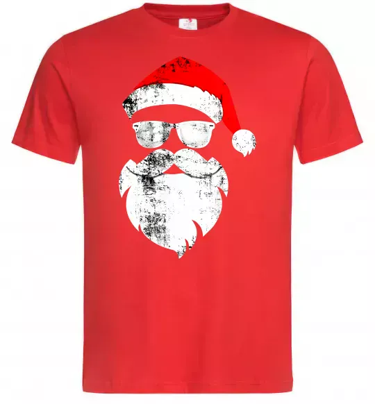 Мужская футболка Санта хіпстер Красный фото