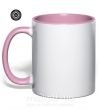 Чашка с цветной ручкой PLAYER Нежно розовый фото