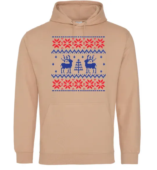 Чоловіча толстовка (худі) Олені Пісочний фото