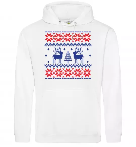 Жіноча толстовка (худі) Олені Білий фото