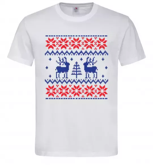 Мужская футболка Олені Белый фото