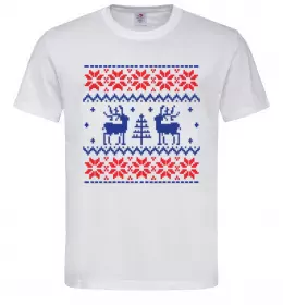 Мужская футболка Олені Белый фото