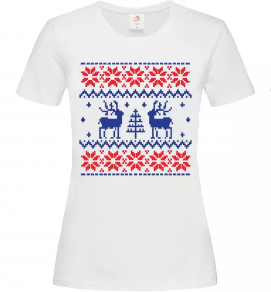 Женская футболка Олені Белый фото