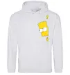 Мужская толстовка (худи) BART IS LOOKING Серый меланж фото