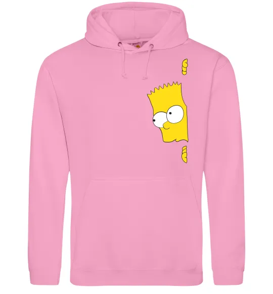 Жіноча толстовка (худі) BART IS LOOKING Рожевий фото