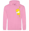 Жіноча толстовка (худі) BART IS LOOKING Рожевий фото