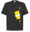 Футболка Оверсайз BART IS LOOKING Черный фото