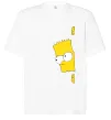 Футболка Оверсайз BART IS LOOKING Белый фото