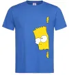 Мужская футболка BART IS LOOKING Ярко-синий фото