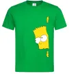 Мужская футболка BART IS LOOKING Зеленый фото