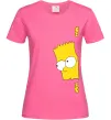 Женская футболка BART IS LOOKING Ярко-розовый фото