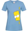 Женская футболка BART IS LOOKING Голубой фото