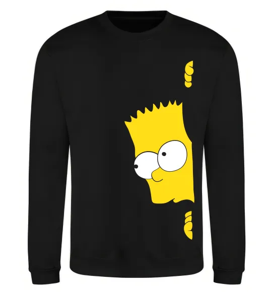 Свитшот BART IS LOOKING Черный фото