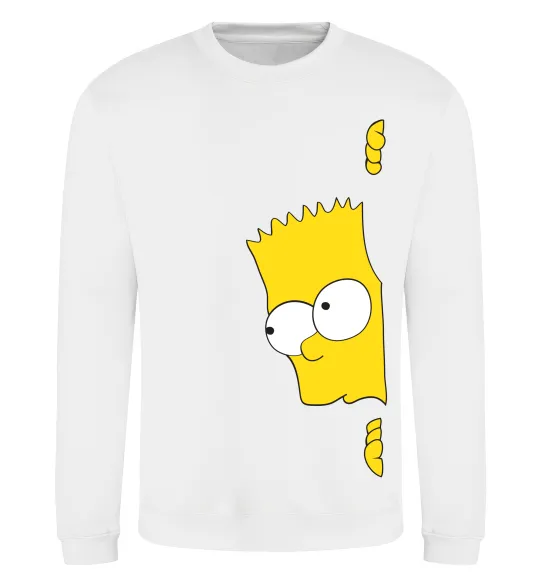 Свитшот BART IS LOOKING Белый фото