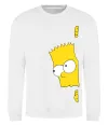 Свитшот BART IS LOOKING Белый фото