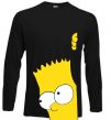 Лонгслів BART IS LOOKING Чорний фото