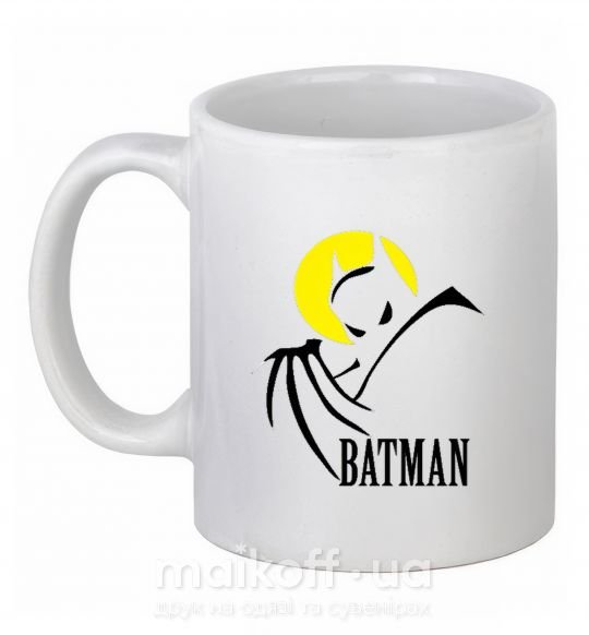 Чашка керамічна BATMAN MOON Білий фото