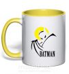 Чашка з кольоровою ручкою BATMAN MOON Сонячно жовтий фото